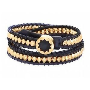 House of Harlow black wrap bracelet